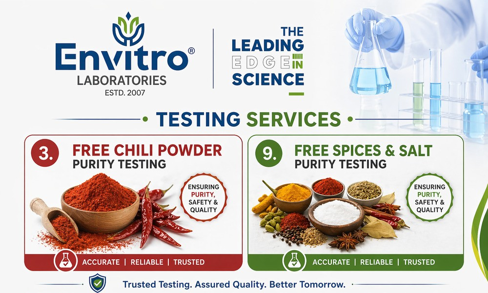 Spice Testing Laboratory - Chili Powder & Spices Testing Service ASTA ISI FSSAI Standards Digital & Hard Copy Reports Batch-Wise Analysis