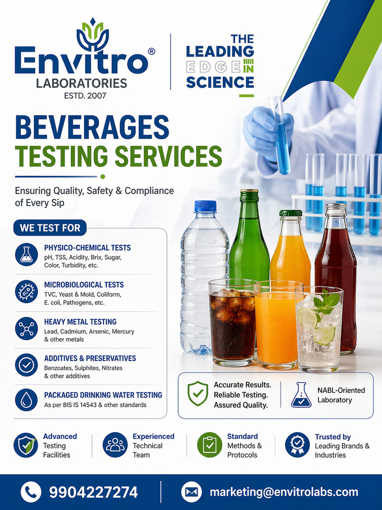 Beverages Testing सेवाएं