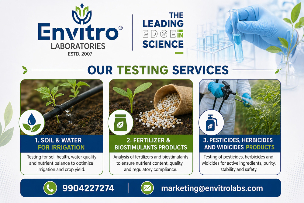Soil Water Fertilizer And Pesticide Testing Services