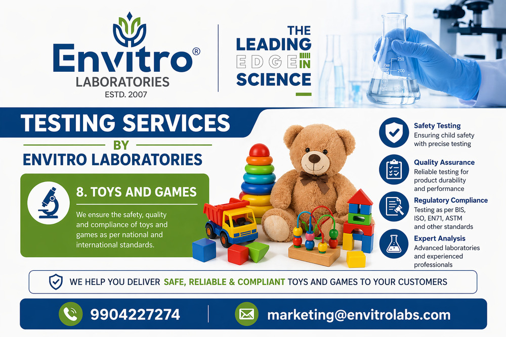 Toys And Games Testing सेवाएं
