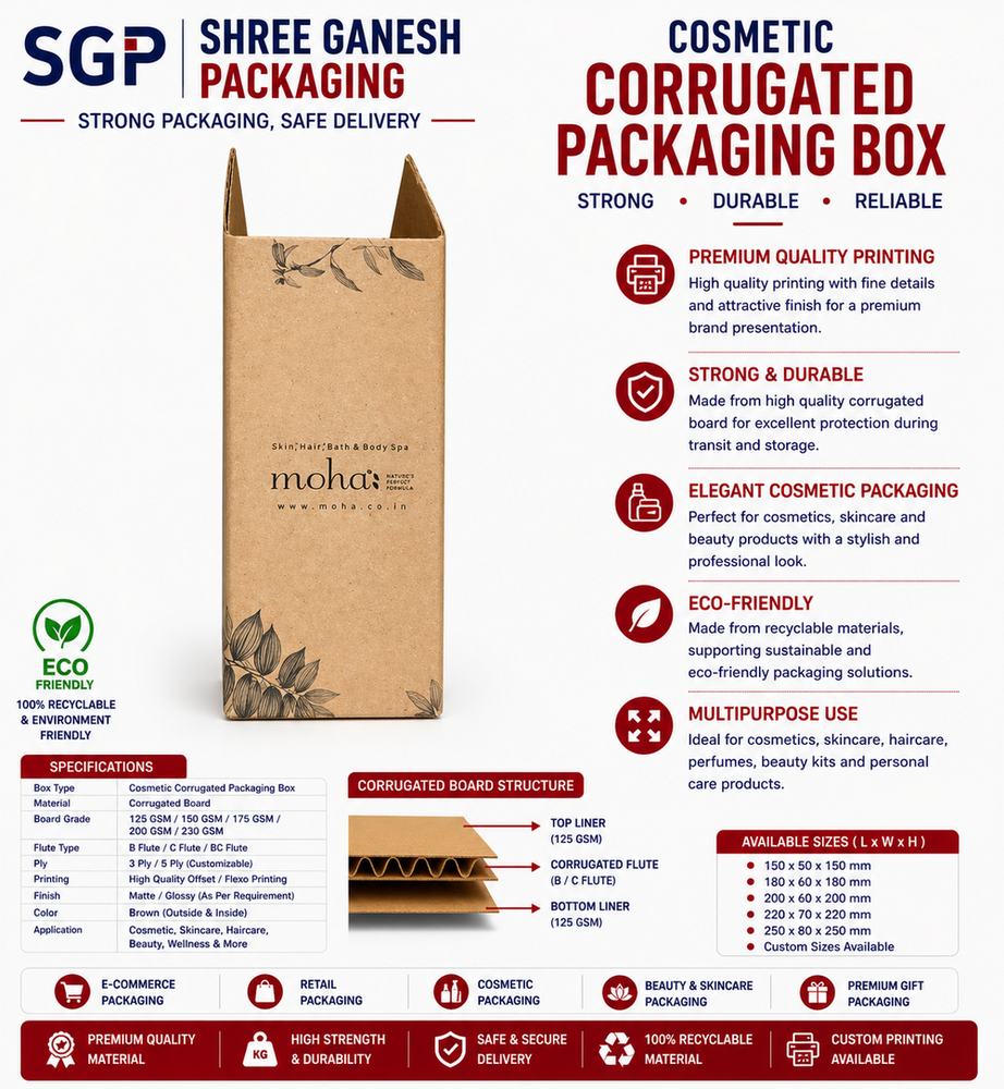 Cosmetic Corrugated Packaging Box
