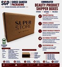 Corrugated Beauty Product Shipper Boxes