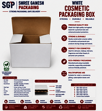 White Cosmetic Packaging Box