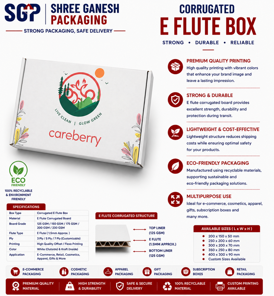 Corrugated E Flute Box