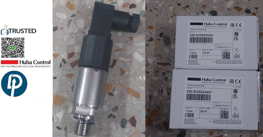 Huba>> Relative Pressure Transmitter Model > 520.954S022401 > RANGE 0-400 BAR Output 0 To 10 VDC
