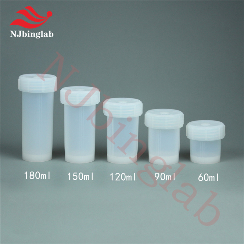 PFA jar 60ml, U/V/flat bottom, with screw cap