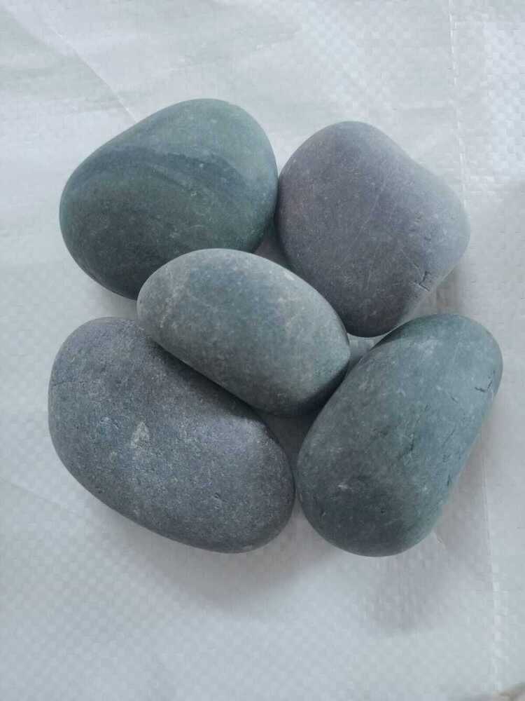 natural sand stone river black pebbles / home back yard and garden decoration used stone