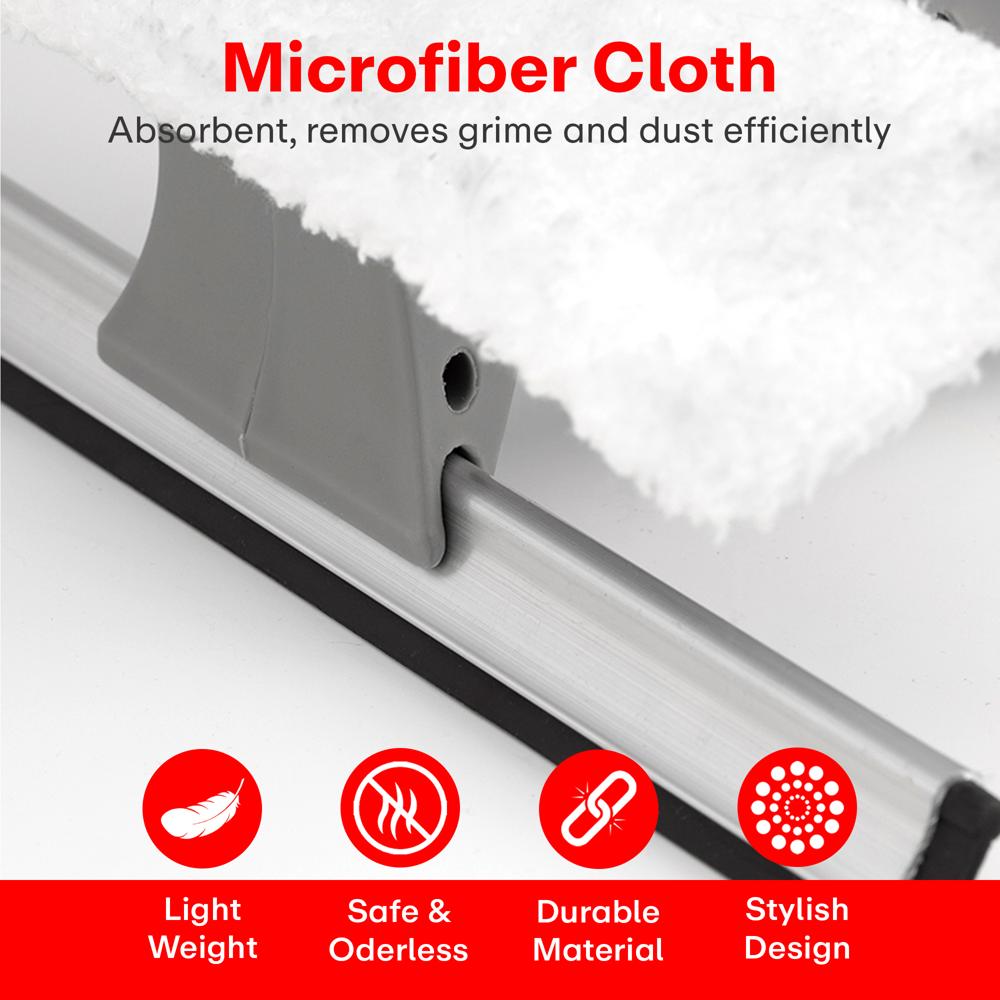 Prime Pick 3 in 1 Glass Window Cleaner Tool with Spray Bottle
