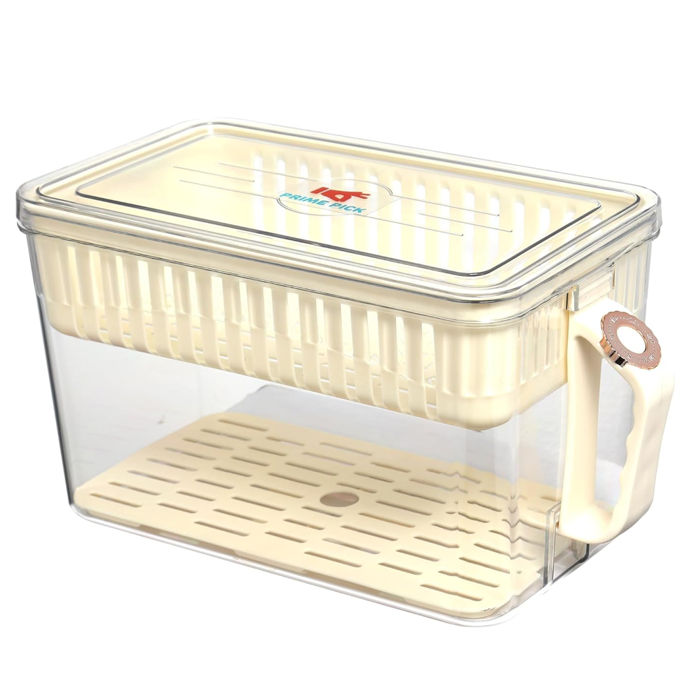 Prime Pick Fruits Organizer 4 Layer Yellow