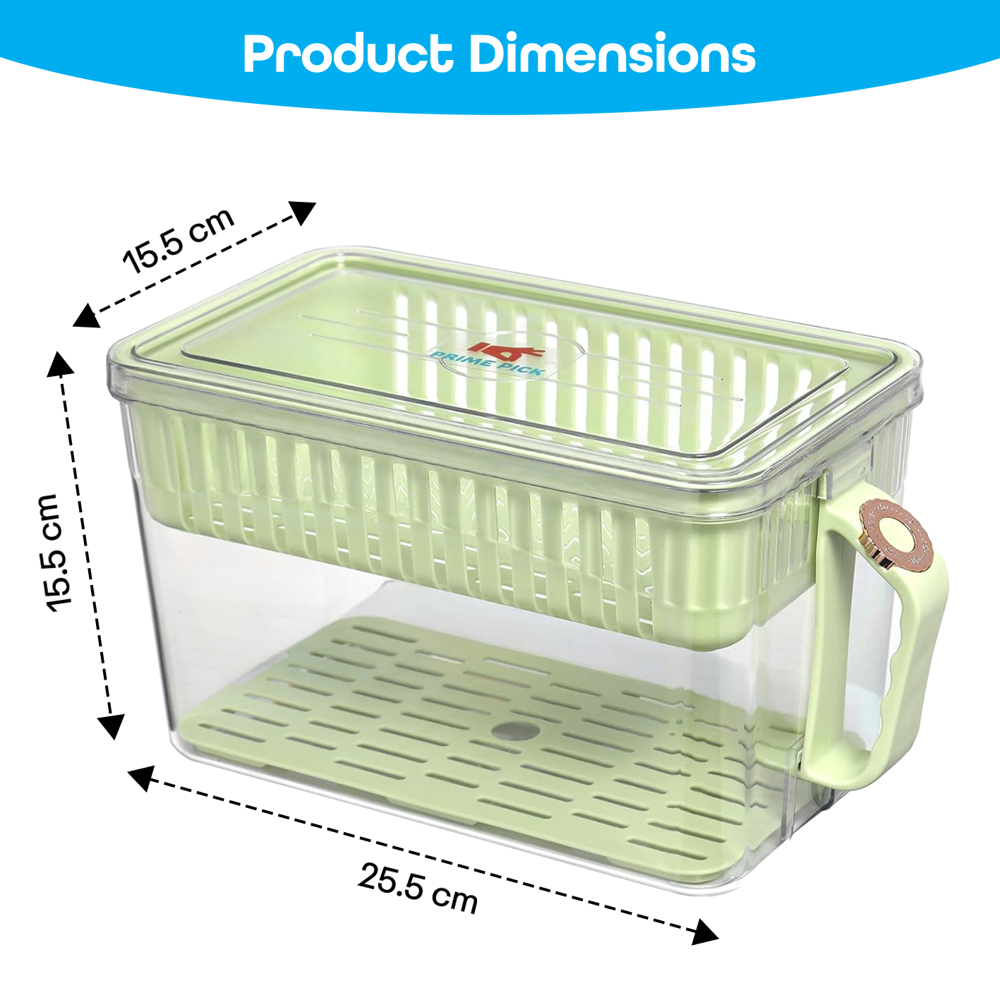 Prime Pick Fruits Organizer 4Layer Green