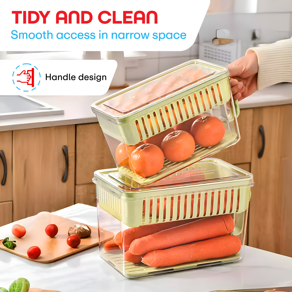 Prime Pick Fruits Organizer 4Layer Green
