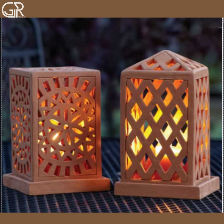 Outdoor Sandstone Lamp