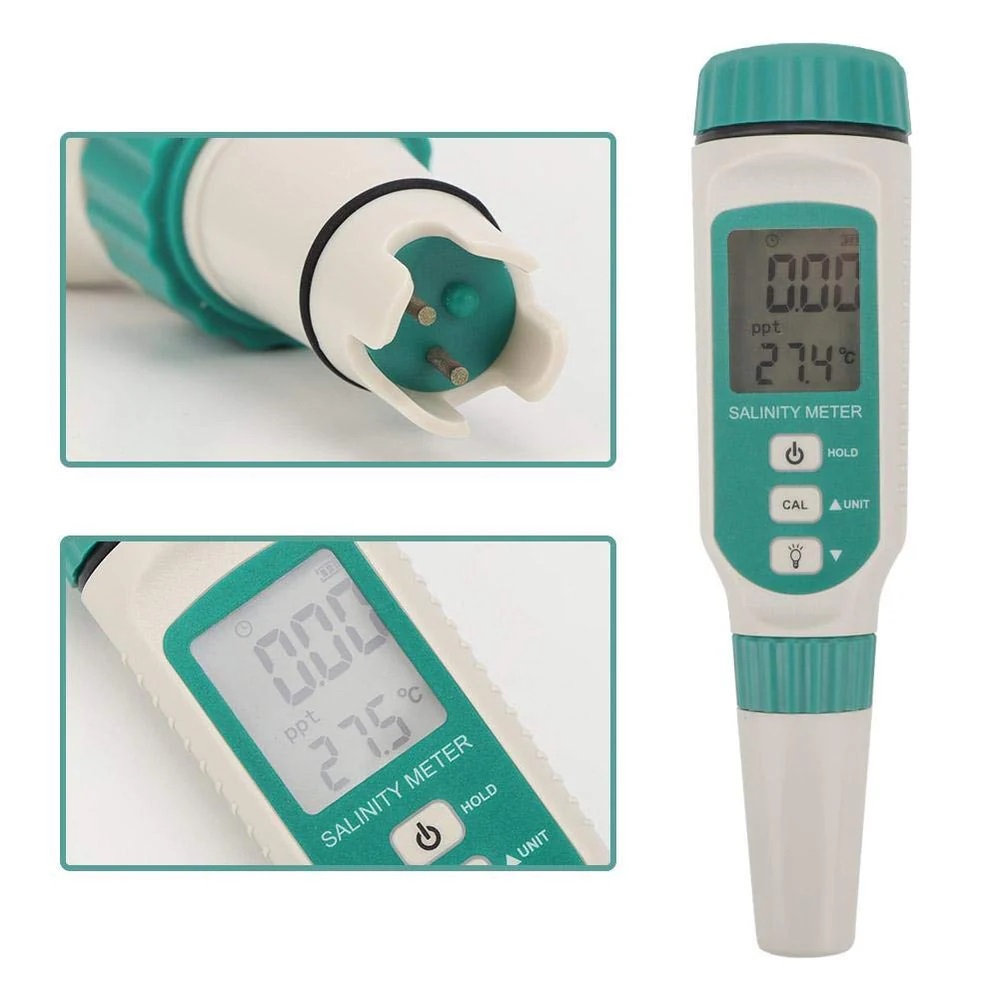 True Sense Salinity Meter Portable Digital Salinity Meter Aquaculture, AR8012