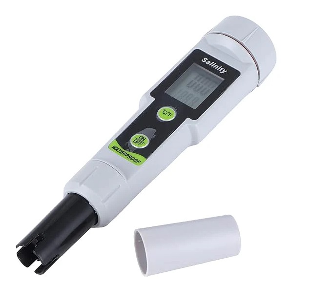 Salinity Meter, Seawater Hydrometer, Salt Content Detection in Brine, for Pools, Aquarium, SM-01
