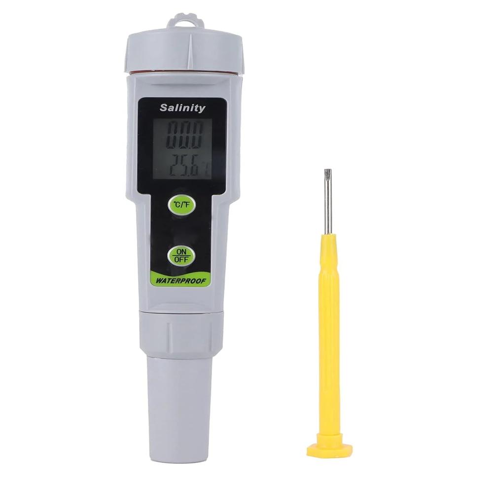 Salinity Meter, Seawater Hydrometer, Salt Content Detection in Brine, for Pools, Aquarium, SM-01