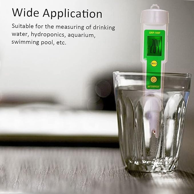 True Sense Portable Pen ORP Meter Redox Potential Tester Negative Potential Pen Tester ORP Meter, ORP-169E