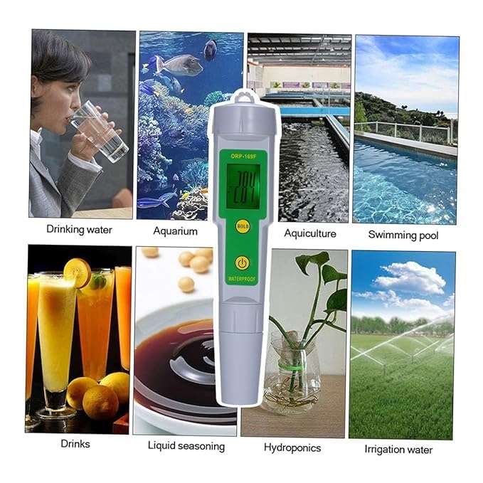 True Sense Portable Pen ORP Meter Redox Potential Tester Negative Potential Pen Tester ORP Meter, ORP-169E
