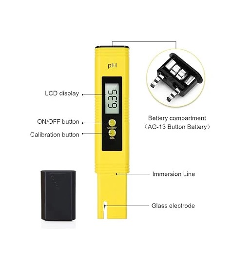 True Sense Professional Portable Ph Meter,range 0.0-14.0ph Pen Type Digital Ph Tester, PH-02