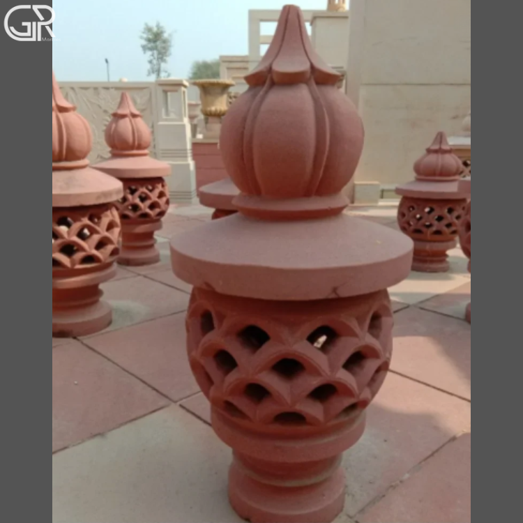 Red Sandstone Lamp