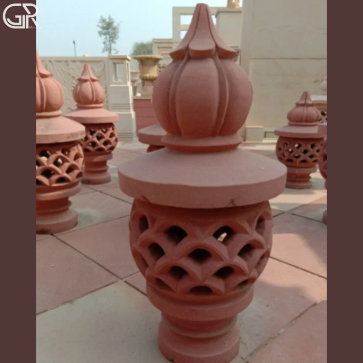 Red Sandstone Lamp