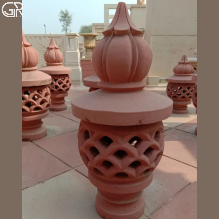 Red Sandstone Lamp