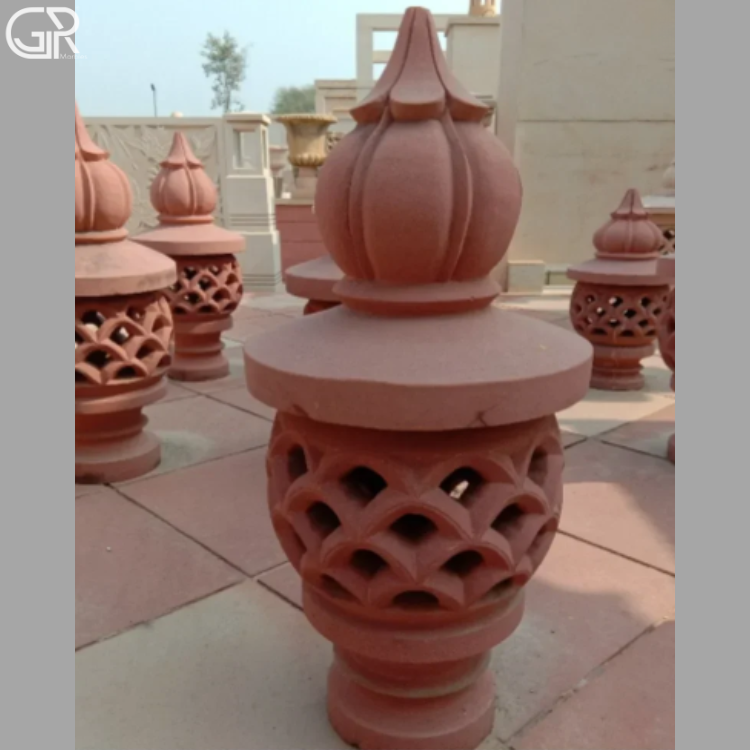 Red Sandstone Lamp