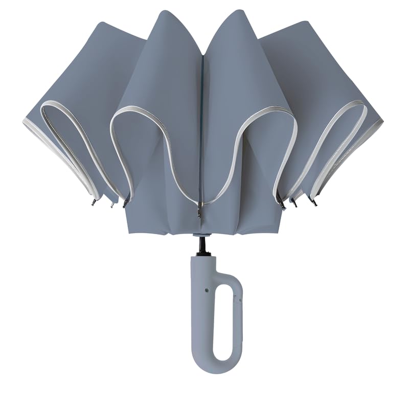 Prime Pick Compact Travel Umbrella With Reflective Strip