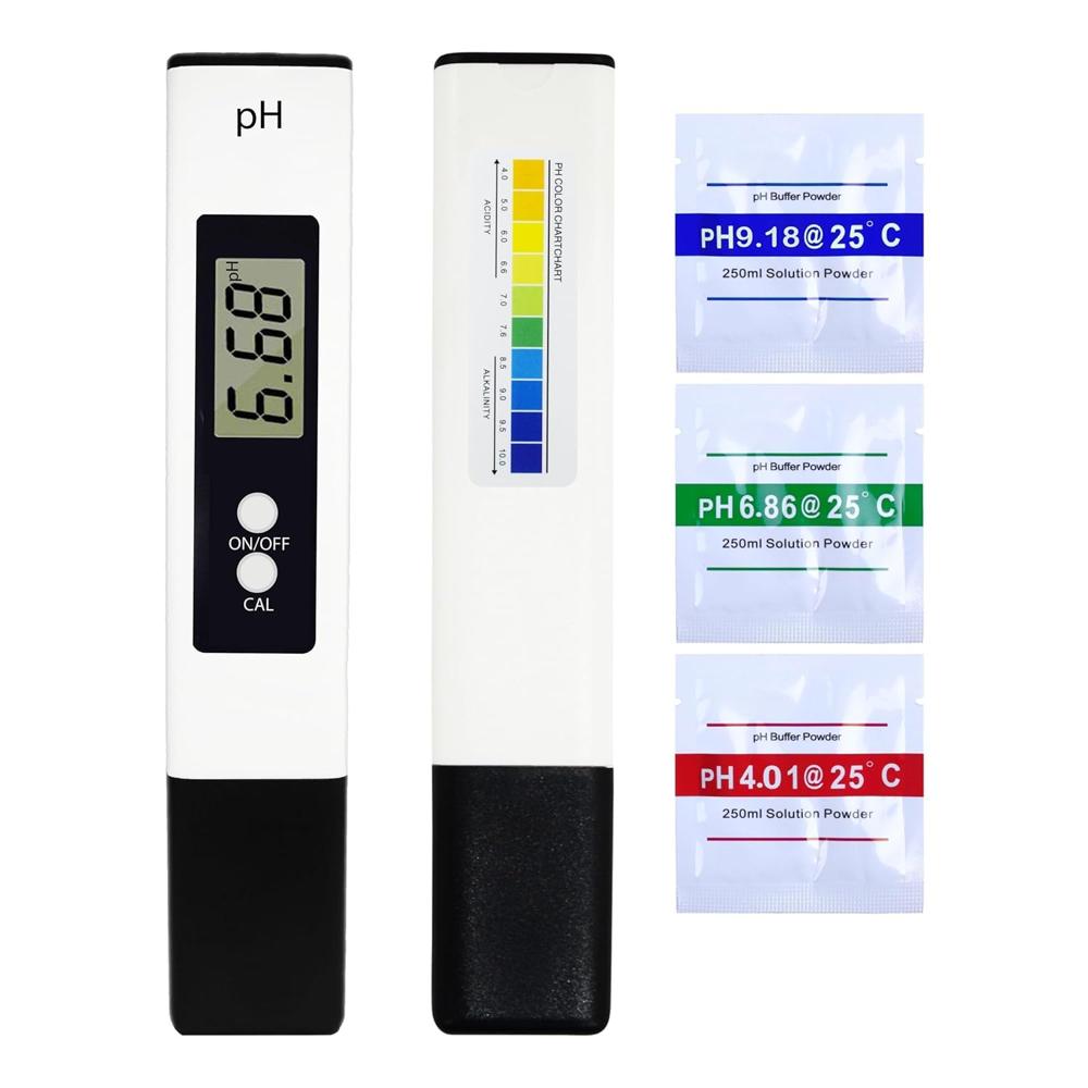 True Sense Digital Ph Meter Accurate Range 0.00 to 14.00 With Calibration Buffer Powder, PH-03