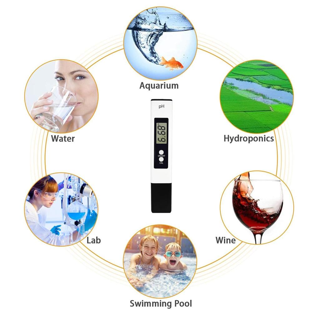 True Sense Digital Ph Meter Accurate Range 0.00 to 14.00 With Calibration Buffer Powder, PH-03