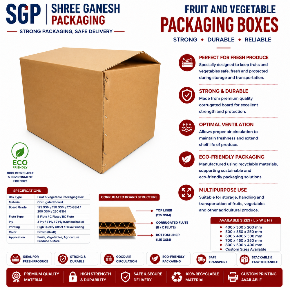 Fruit And Vegetable Packaging Boxes