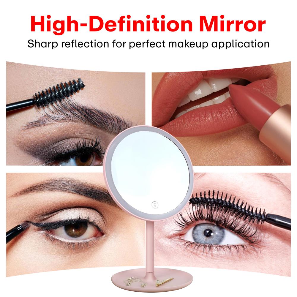 Prime Pick Non-LED Makeup Mirror  Pink