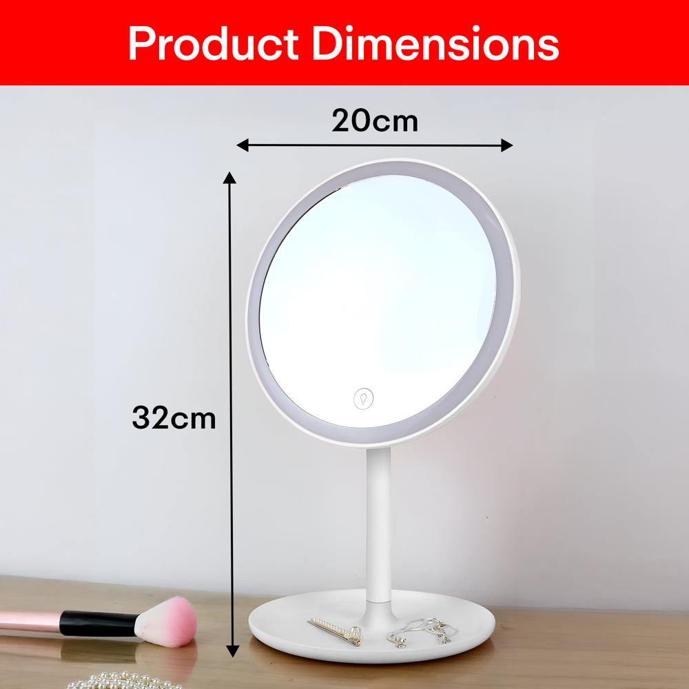 Prime Pick Non-LED Makeup Mirror  White