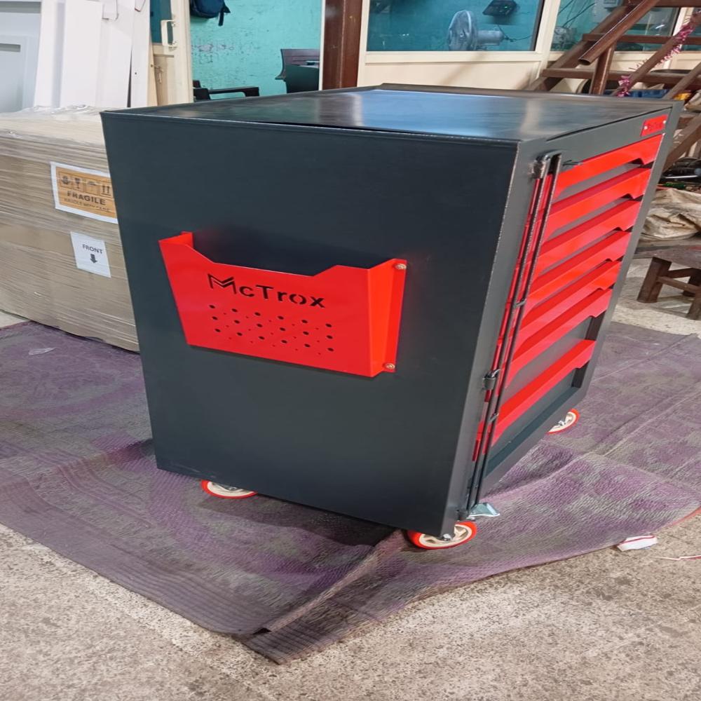 Tool Chest Storage Cart with Central Lock