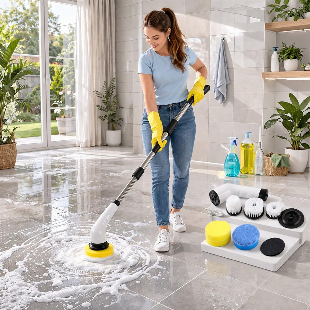 9 in 1 Electric Spin Scrubber (1 Set)