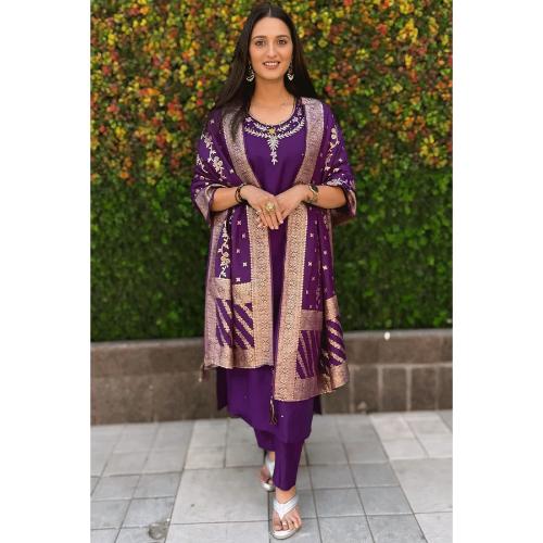 PURPLE KURTI 