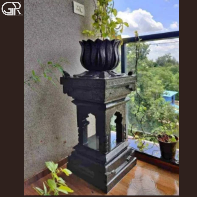 Black Marble Planter