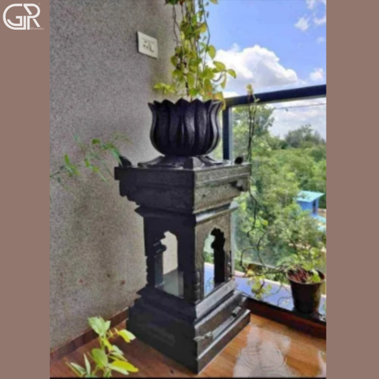 Black Marble Planter