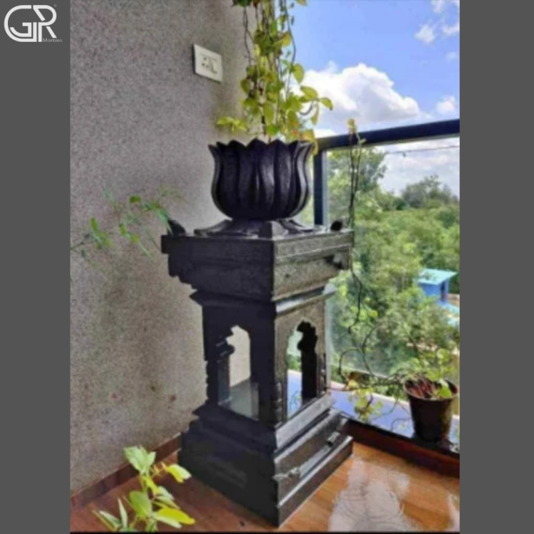 Black Marble Planter