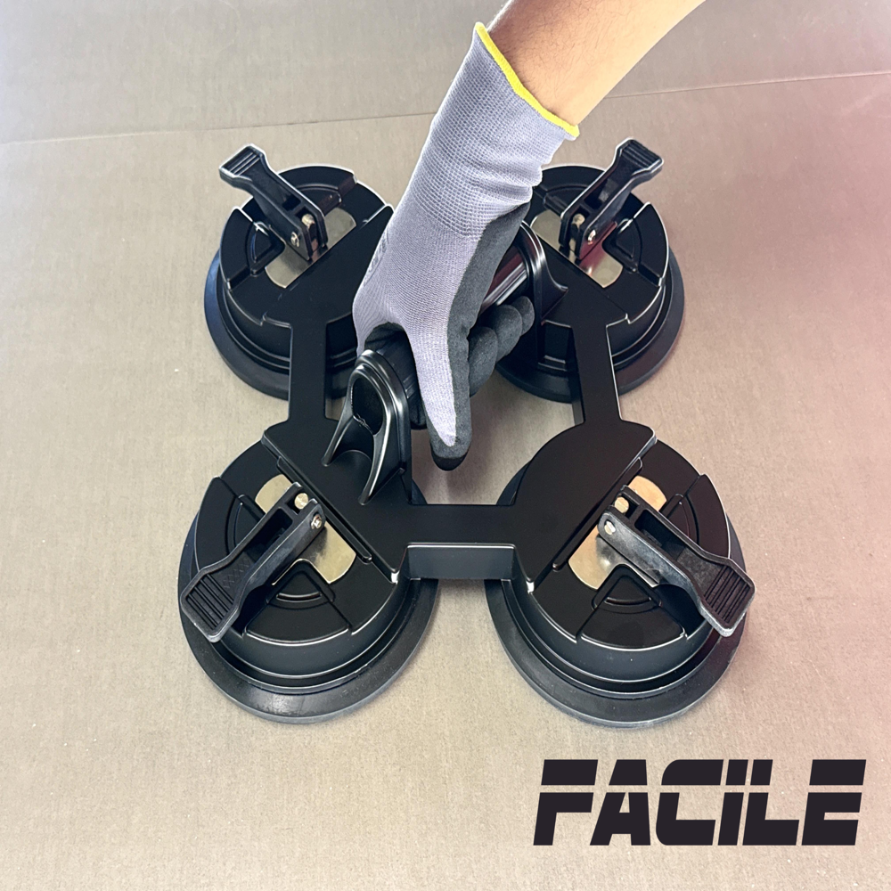 Heavy Duty Vacuum 4 Cup Suction Lifter