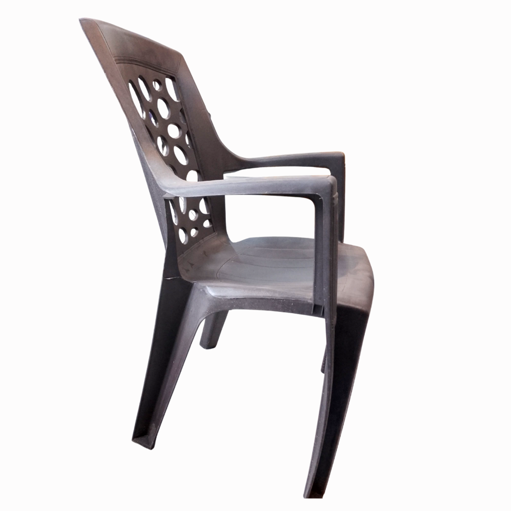 Vara Plastic Grey Chair - Artwork: Handmade