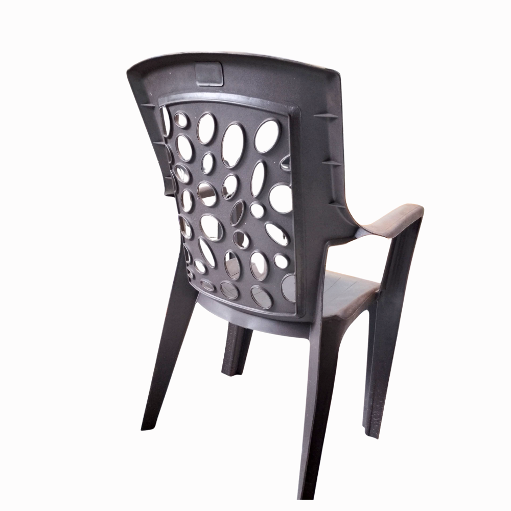 Vara Plastic Grey Chair - Artwork: Handmade