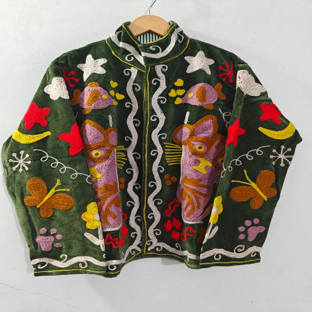 Suzani Embroidered Jacket - Color: Multicolor