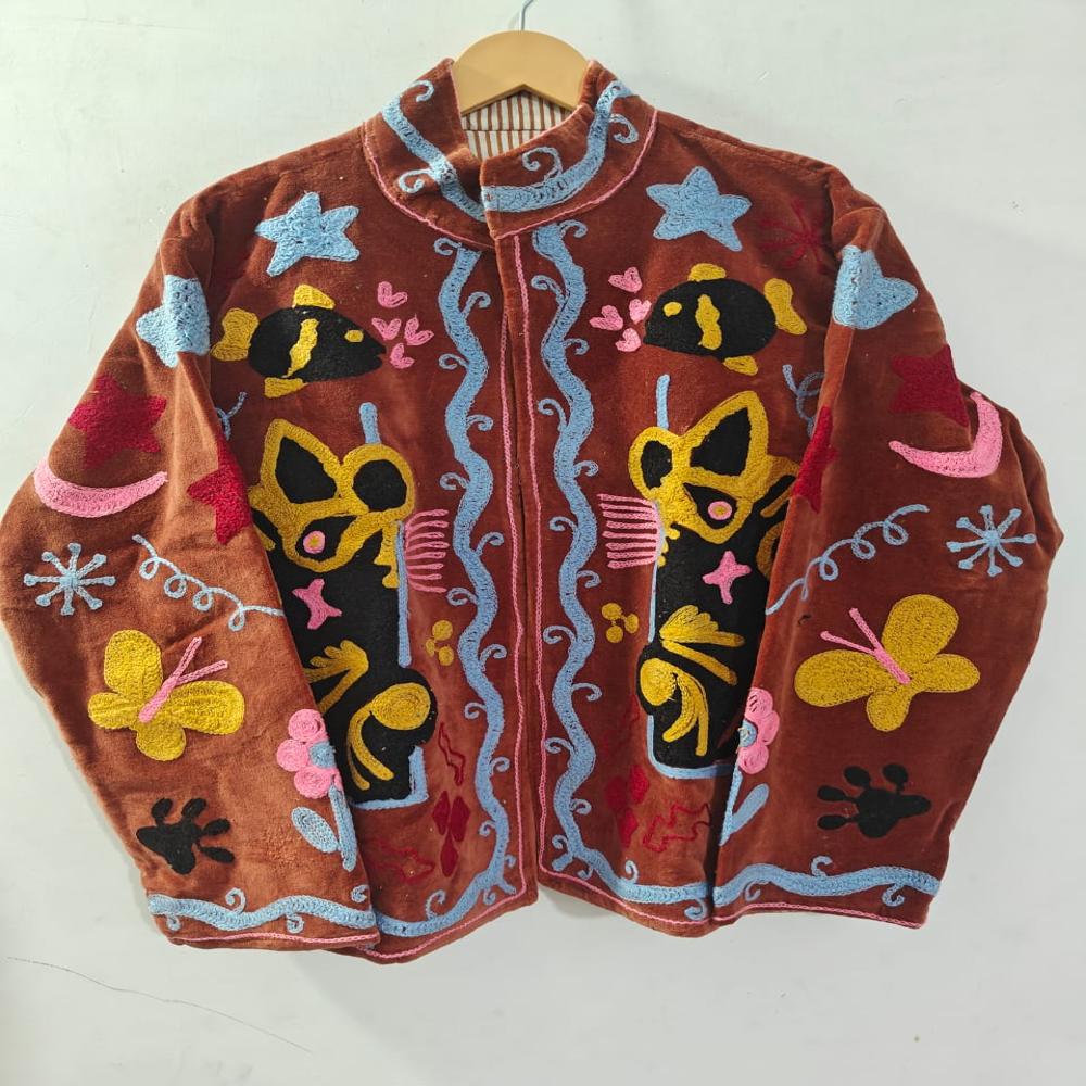 Suzani Embroidered Jacket - Color: Multicolor