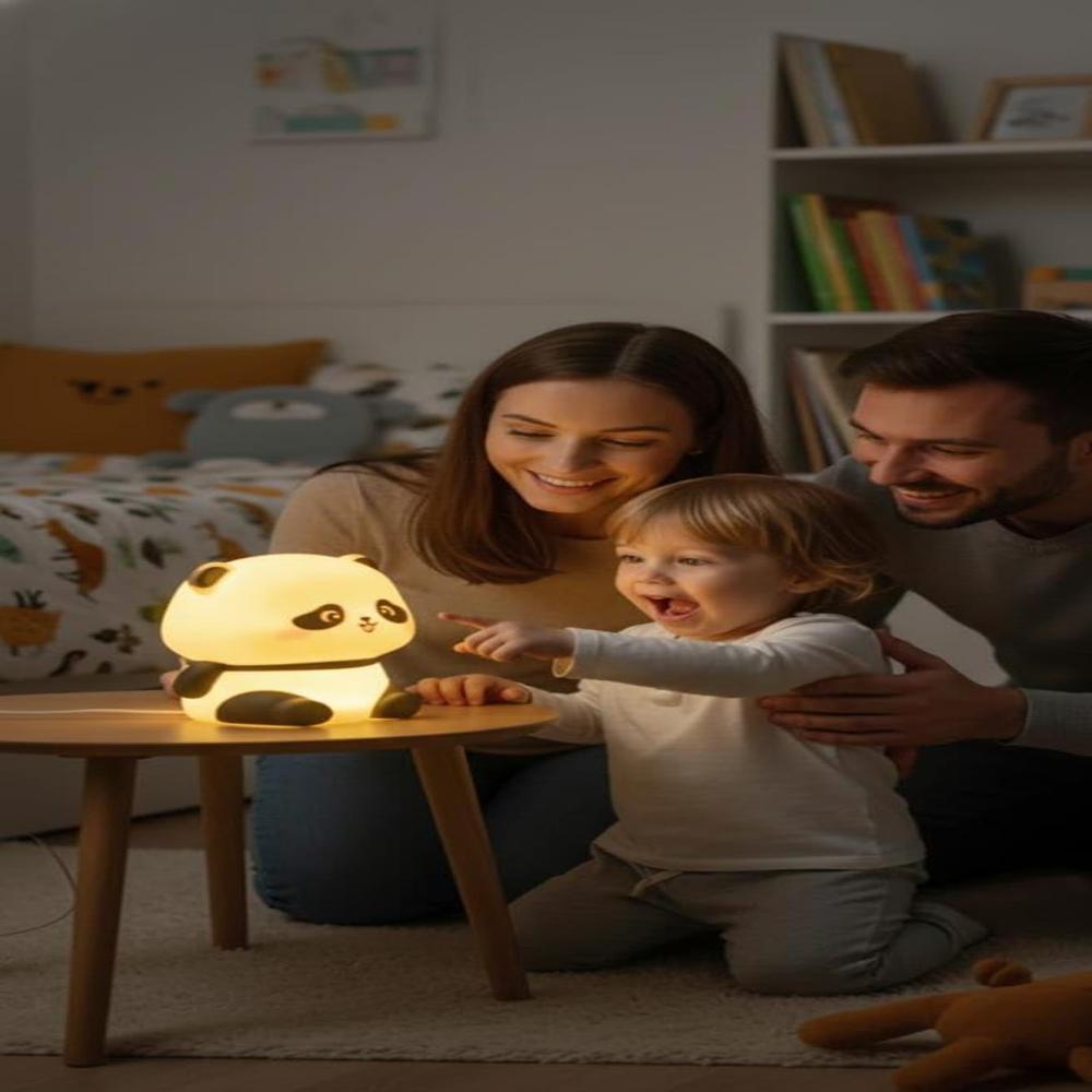 Cute Mini Panda Night Light Lamp