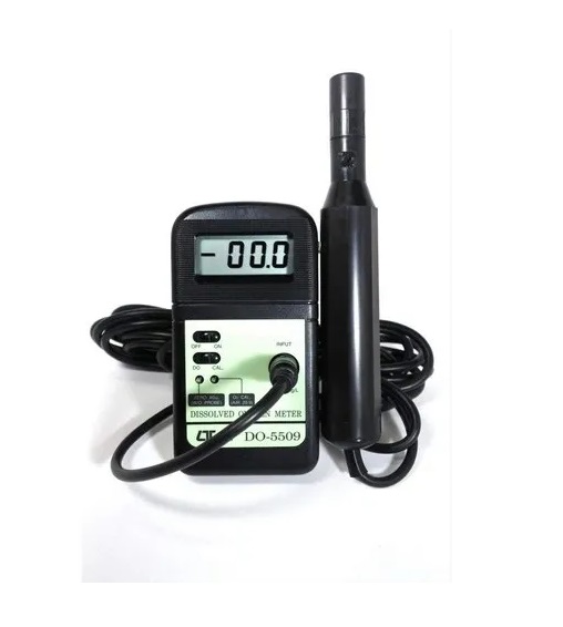 Lutron Dissolved Oxygen Meter Do-5509 - 131x70x25 Mm, Polarographic Probe | Manual Calibration, Auto Temperature Compensation, Portable