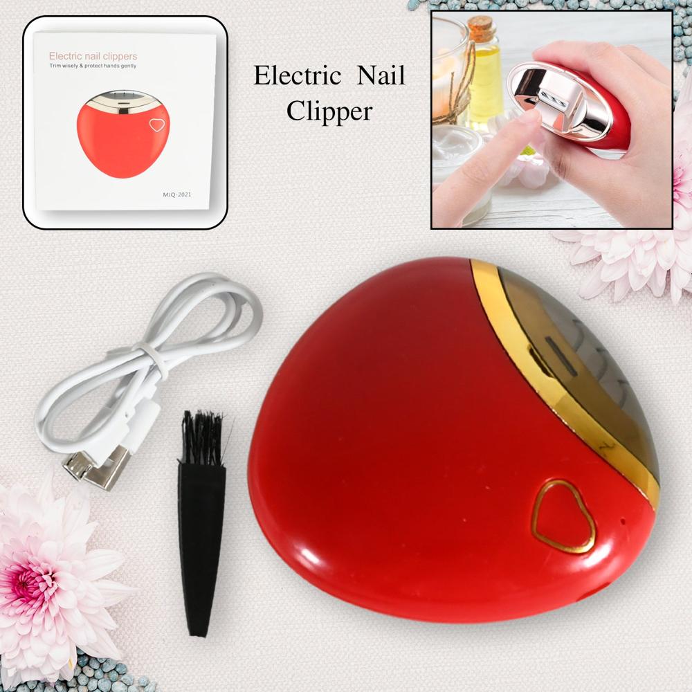 Electric Nail Clipper & File  Safe Automatic Trimmer For Baby & Adult - Color: Mix