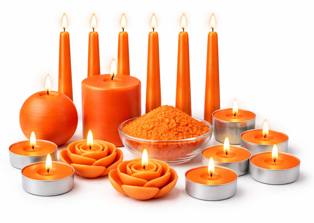 Orange Candle Making Color