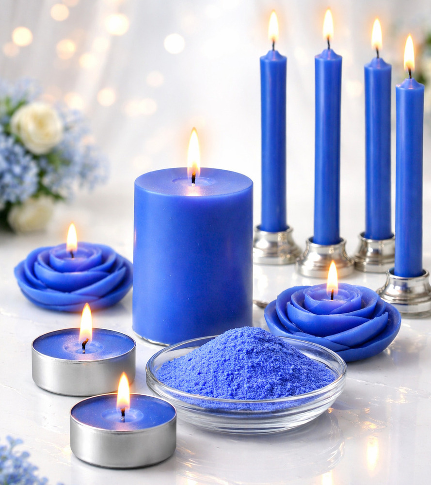 Blue Candle Making Color