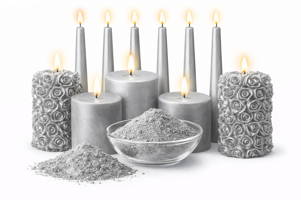 SILVER Candle Making Color