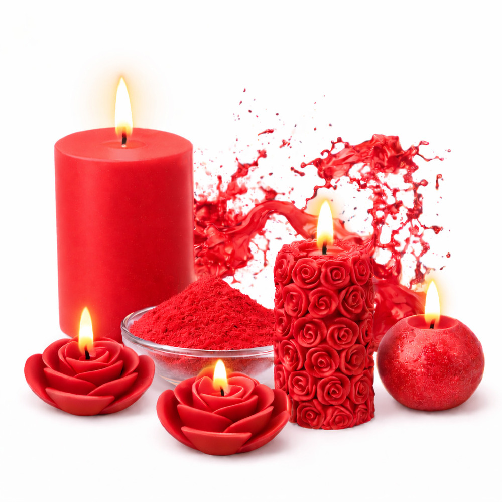 RED Candle Making Color